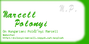 marcell polonyi business card